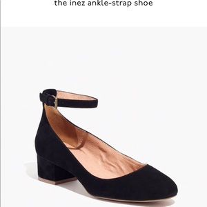 Madewell black Inez ankle-strap shoe